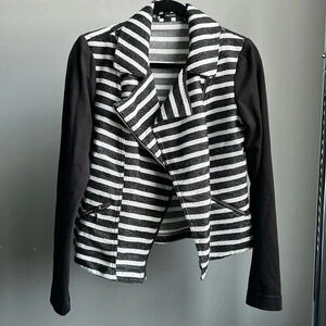 Maurices Black & White Jacket | Maurices Jacket | Maurices Striped Jacket